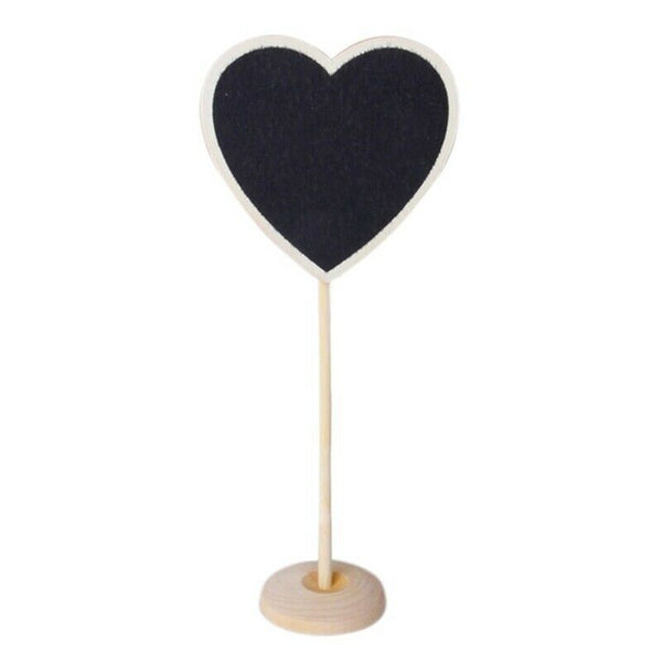 1 piece Wood Heart-shaped Small blackboard H1O6