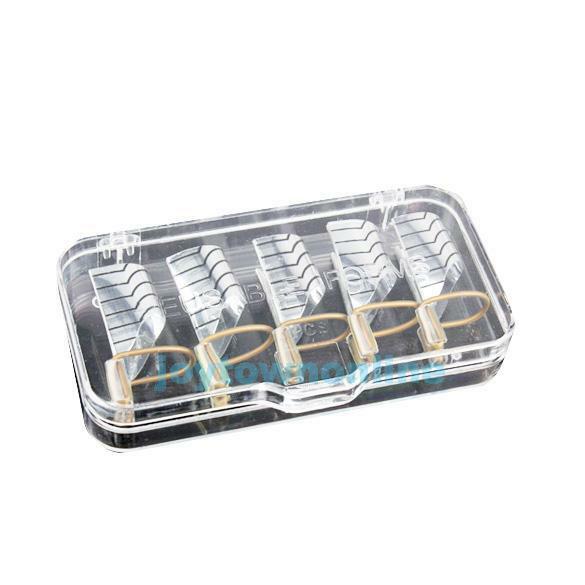 5Pcs Reusable Nail Art Tips Extension Forms Guide French DIY Tool Acrylic UV Gel