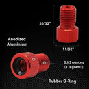 5X(5Pc Aluminum Alloy Bike Valve Adapter Bike Inner Tube Caps Cover Adapte U9L6)