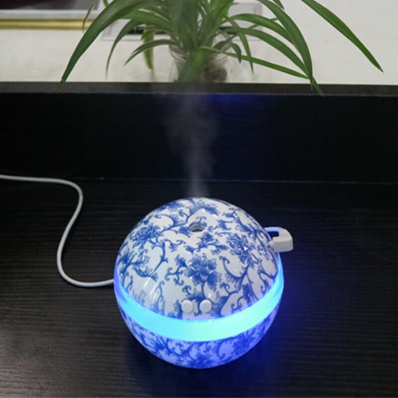 300 Ml Electric Ultrasonic Air Humidifier Aromatherapy Essential Oil Diffus S1F3