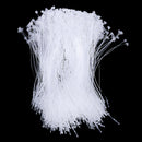 2000pcs White Plastic  Tag String Snap Lock Fastener Tagging Supplies