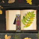 DIY Special Shaped Diamond Painting Leather Bookmark with Tassel Office Supplies