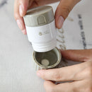 New 4 In 1 Portable Pill Case Medicine Splitter Grinder Pill Cutter StorageS Ew