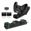 2 Dual Controller Charger for Xbox One X S Station Kit 2 Battery Packs