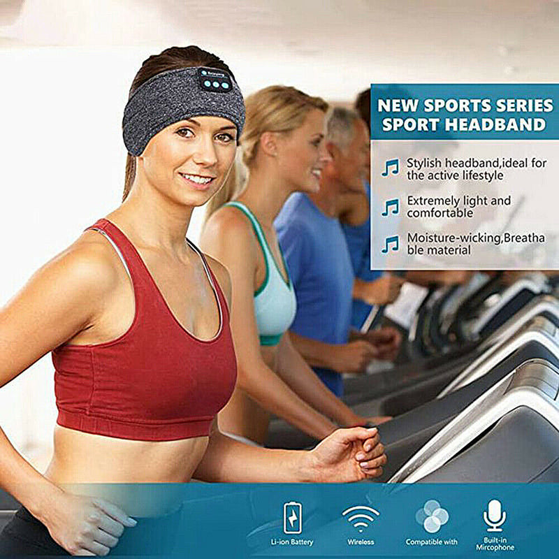 Wireless Bluetooth Headphone Headband Sports Yoga Fitness Stereo Earphone