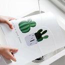 Waterproof Oil Heat Resistant Marble Stripe Placemat Rectangle Table Mat Dr