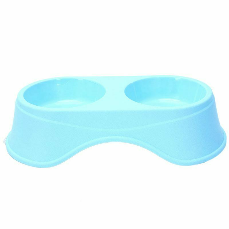 Stainless Steel Double Pet Bowls for Dog Puppy Cats Food Water Feeder Pets  C5Y3