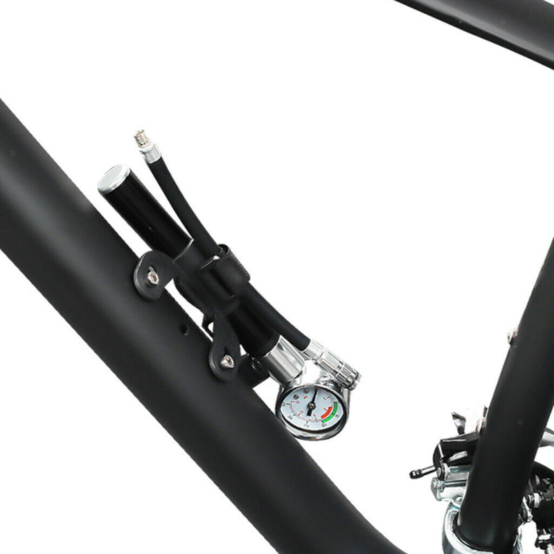 Bike Pump with High Pressure Gauge - Sports Ball Motorcycle Tire Air Pump -