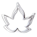 Maple Leaf Fondant Cake Decor Tools Stainless Steel Baking Mold (3pcs)