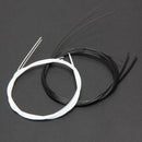 2 Sets Strings Nylon Black Transparent Replacement Part for Ukulele Guitar