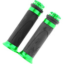 Pair Motorcycle ATV Dirt Bike Handle Bar Hand End Grips Green 135x42x42mm