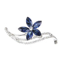 New Flower Rhinestone Crystal Women Wedding Party Jewelry Brooches Pin