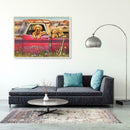 5D DIY Full Drill Diamond Painting Car Scenery Pattern Cross Stitch (09) A