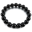 12mm Natural stone Buddha beads bracelet with a black velvet bag 10 * 12cm  S2C8