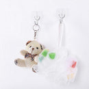 6pcs U-shaped Plastic Suction Cup Sucker Wall Sticky Hooks Clothing Hanger