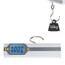 50Kg/10g Mini Digital LCD Luggage Scales Hang Fishing Hook Hand Scale with Ruler