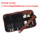 24Pcs Sketch Pencils case Charcoal Extender Pencil shade Cutter Drawing Bag  OZ