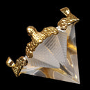 1Pc Feng Shui Egypt Egyptian Crystal Clear Pyramid Ornament Home Decorat DHJ Gw