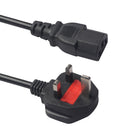 6ft 3-Prong Mains AC Power Cord Cable UK Plug 10A 110-220V for Laptop Adapter