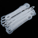 100 Pack Anti Slip Clear Rubber Clothes Hanger Grips Clothing Hanger Strips