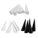 15 Pieces Plastic Jewelry Ring Display Holder Stand Cone Shape Transparent Rack