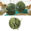 1pc Stainless steel rabbit feeder ball animal bunny hay grass shelf rack toy3c