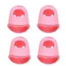 4pcs Silicone Finger Guards Guitar Fingertip Protectors Cap for Ukulele (M)