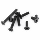 200x M3 4-25mm Alloy Steel Flat Head Hex Socket Countersunk Screw Assortment Set