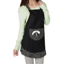 Hanerdun Womens Apron Ladies Cute Apron Fancy Maid Set Apron, Black Bowknot M6O7