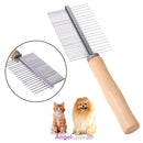 Pet Brush Comb Cat Dog Fur Hair Grooming Trimmer Dematting Steel Tool A