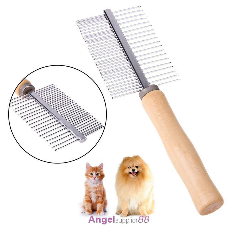 Pet Brush Comb Cat Dog Fur Hair Grooming Trimmer Dematting Steel Tool A