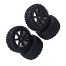 1/10 Buggy On-road Car Wheel Rim &Tyre Set for Redcat, HSP, HPI RC Car Black