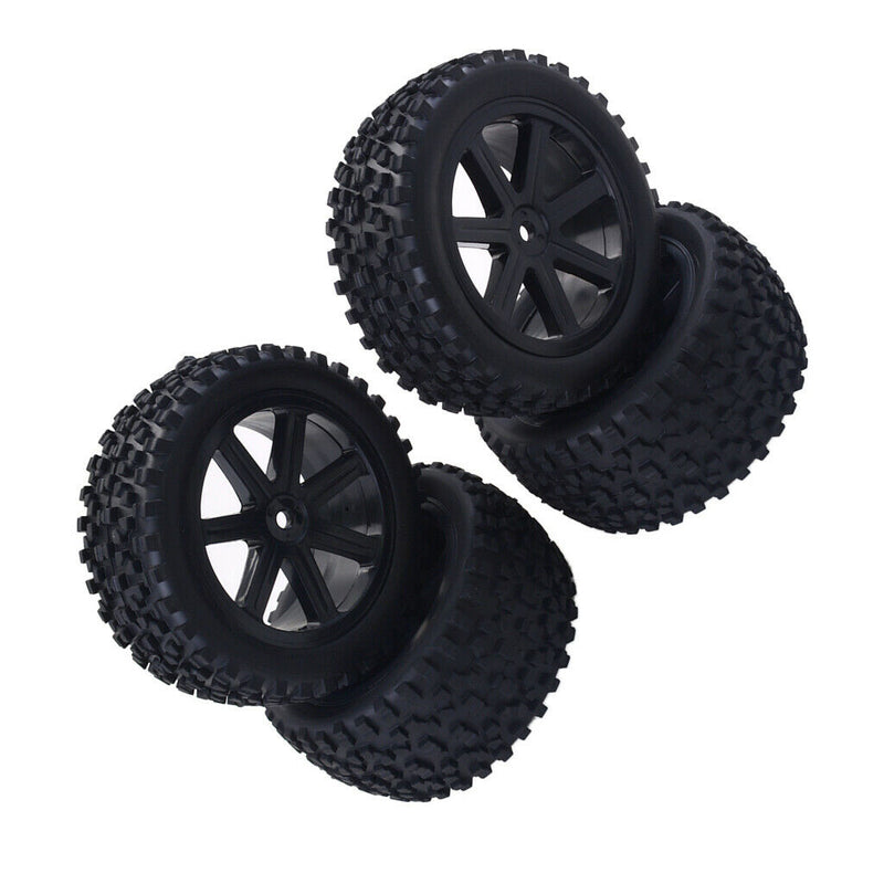 1/10 Buggy On-road Car Wheel Rim &Tyre Set for Redcat, HSP, HPI RC Car Black