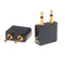 5Pcs 3.5mm pro airline airplane golden plated headphone jack plug adapter KQBX