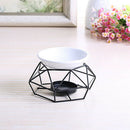 Geometry Small Tealight Candle Holders Tabletop Aritist Craft Black Metal W