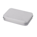 5PCS Small Rectangular Empty Metal Tins Storage Hinged Box Kit Container Storage