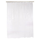 Clear Shower Curtain Liner with Hooks Waterproof and Treated to Resist Dete T3V2