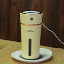 LED USB Portable Cup Humidifier DC3.7V Night Light Air Purifier(Yellow)