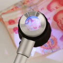 Hand Held 45x Magnify Glass Magnifier Loupe with Scale 3 Lights for Jewell SVY