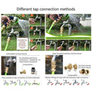Brass Hose Tap Connector 3/4" threaded garden water Adaptor Fitting To Pipe D8K9
