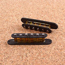 2x Alnico 5 Guitar Single Coil Pickup Neck Pickup Flat Pole ,Neck Position,
