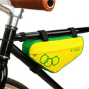 Waterproof Bike Triangle Bicycle Frame Front Tube Bags (Yellow Green)