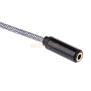 2Pieces Black +Blue 3.5mm M to F Stereo Audio Headphone Extention Cable Cord