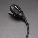 2 Pin Acoustic Tube Headset PTT Mic Earpiece for Baofeng Kenwood Radio