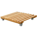 Plant Flower Pot Removable Tray With Roller Pulley Universal Wheel Wooden B