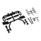 1/10 RC Racing Drift Car Accessories - Double Tip Pipes with License Bracket