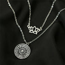 Bohemian Statement Multilayer Chain Choker Long Necklace Women Pendant NecklaceZ