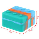 50ml Non Stick Stackable Jar Silicone Wax Containers Square container SilicoFT