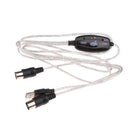 USB to MIDI PC to Music Keyboard Interface Converter Cable 2m
