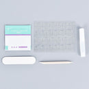24pcs Solid green French False Nails Art Acrylic Full Cover Tips Manicure Gl%!